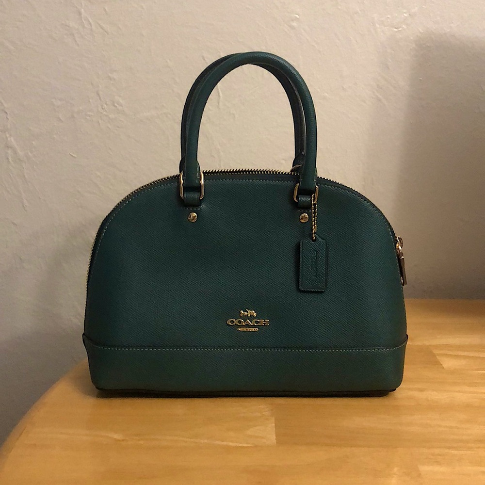 Coach Mini Sierra Satchel (dark teal)